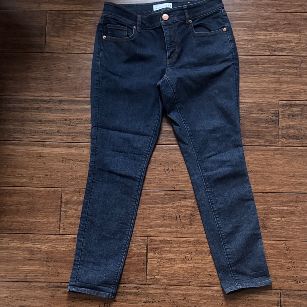 Women's Loft Dark Blue Jeans